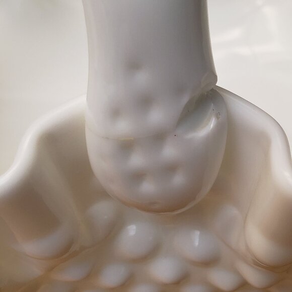 Vintage Fenton White Hobnail Milk Glass Candy Dish - Picture 4 of 6